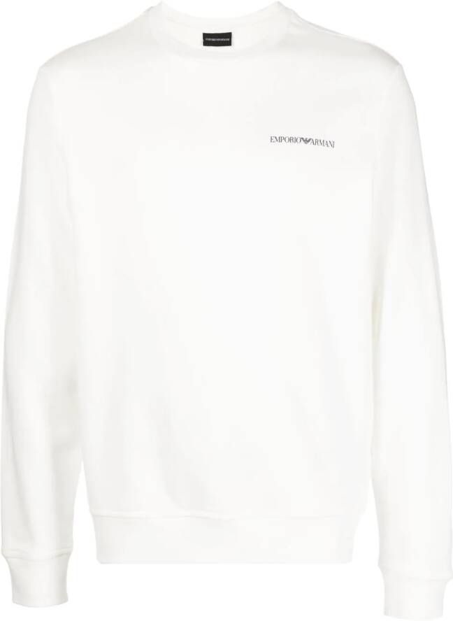 Emporio Armani Sweater met logoprint Wit