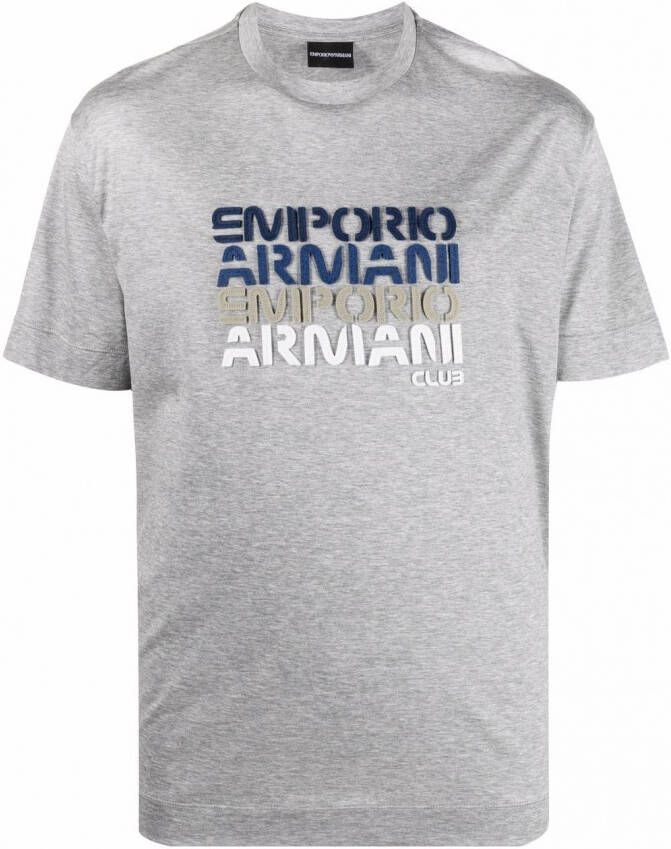 Emporio Armani T-shirt met logo Grijs