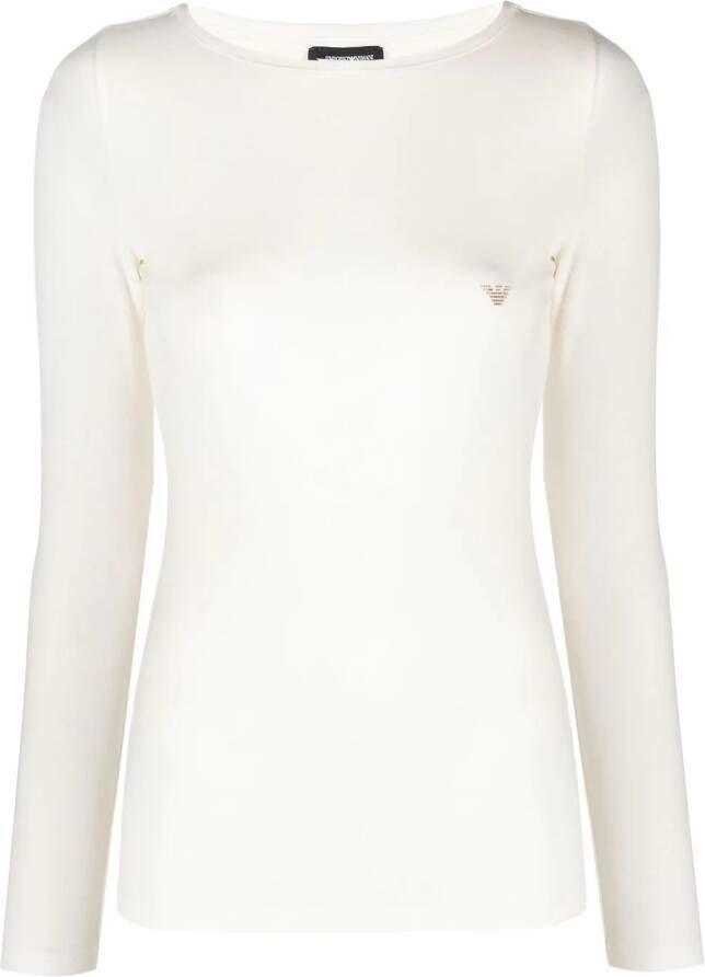 Emporio Armani T-shirt met logo Wit