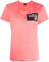 Emporio Armani T-shirt met logopatch Roze - Thumbnail 1