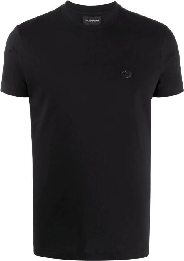 Emporio Armani T-shirt met logopatch Zwart