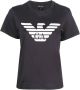 Emporio Armani T-shirt met logoprint Blauw - Thumbnail 1