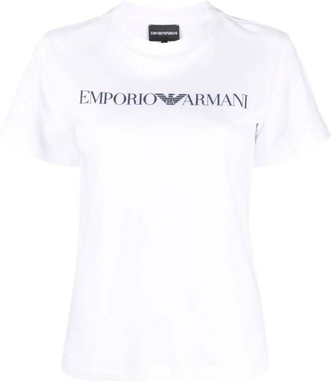 Emporio Armani T-shirt met logoprint Wit