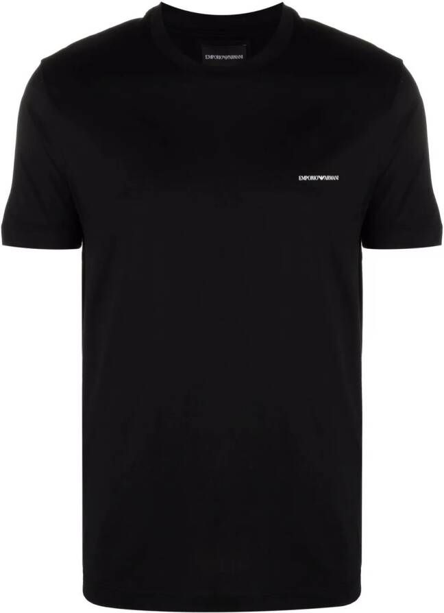 Emporio Armani T-shirt met logoprint Zwart