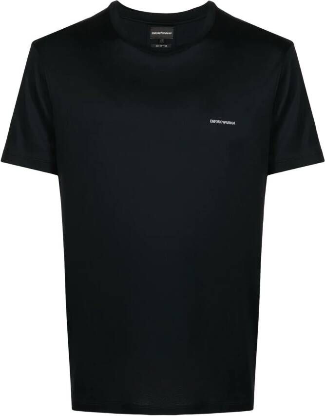 Emporio Armani T-shirt met logoprint Zwart
