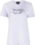 Emporio Armani T-shirt met print Paars - Thumbnail 1