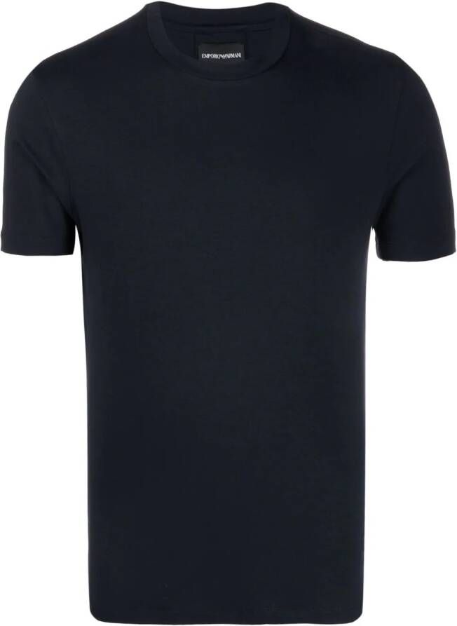 Emporio Armani T-shirt met ronde hals Blauw