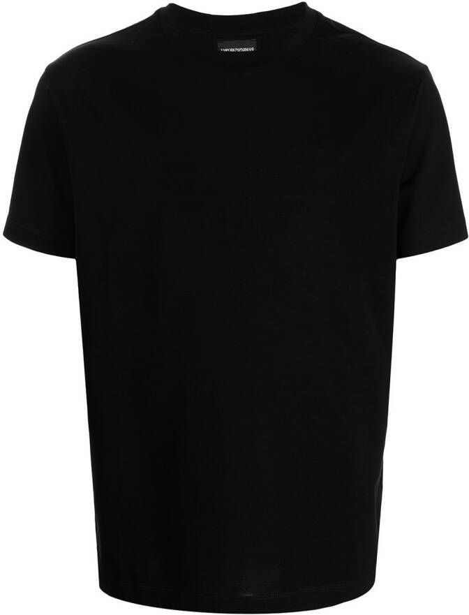 Emporio Armani T-shirt met ronde hals Zwart