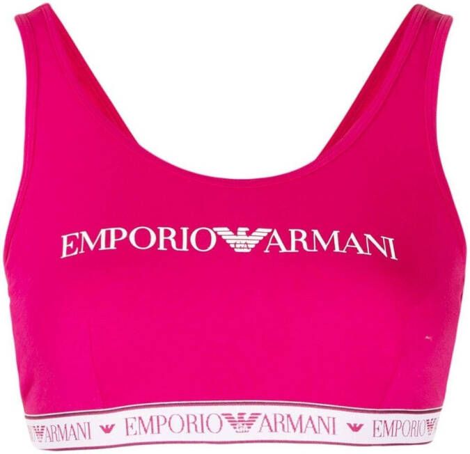 Emporio Armani Tanktop met logoprint Rood