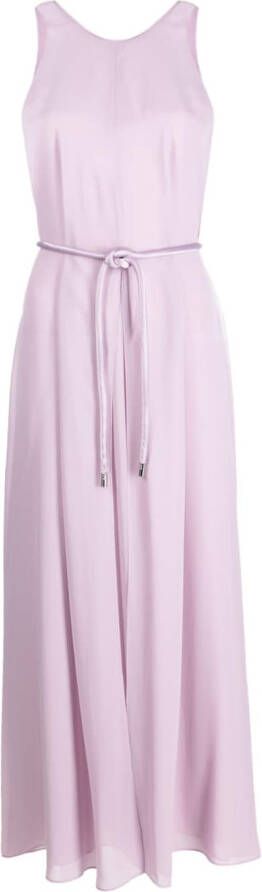 Emporio Armani Midi-jurk met gestrikte taille Paars