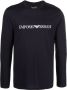 Emporio Armani Top met logoprint heren katoen XXL Blauw - Thumbnail 1