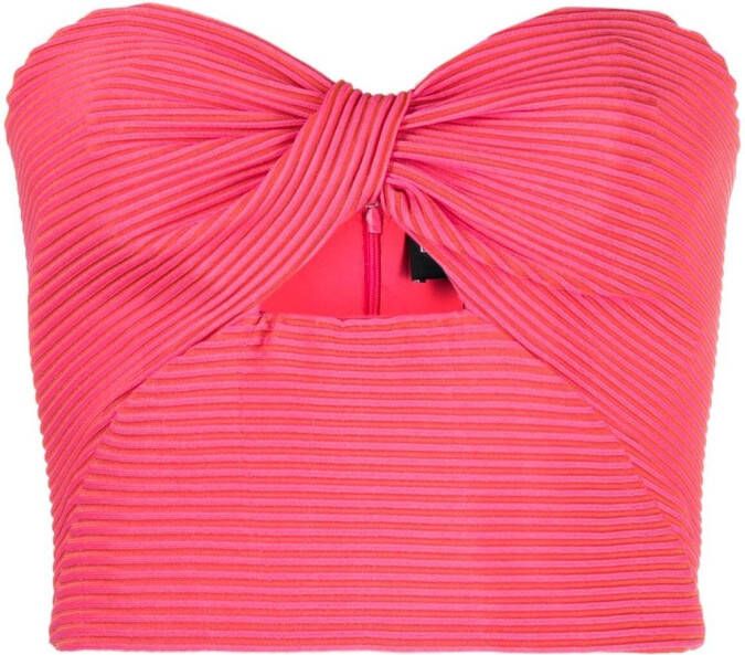 Emporio Armani Strapless top Roze