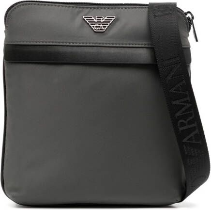 Emporio Armani Tweekleurige schoudertas Grijs