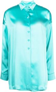 Emporio Armani Zijden blouse Blauw