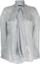 Emporio Armani Zijden blouse Grijs - Thumbnail 1