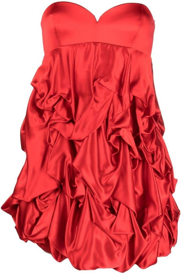 Emporio Armani Zijden jurk Rood