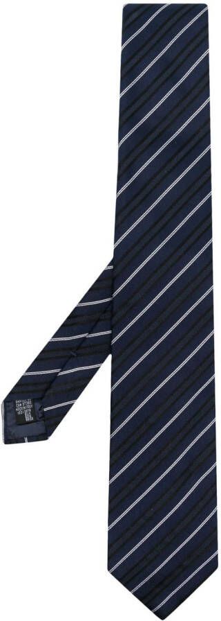 Emporio Armani Zijden stropdas Blauw