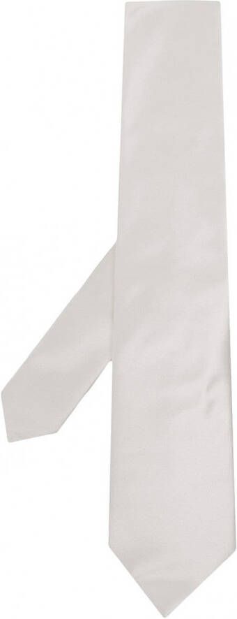 Emporio Armani Zijden stropdas Wit