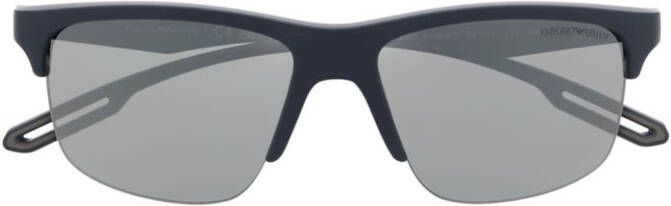 Emporio Armani Zonnebril met oversized montuur Grijs