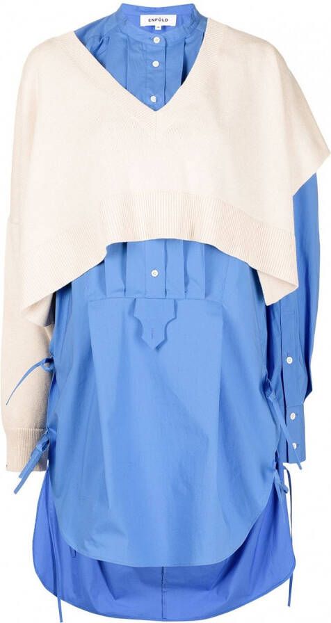 Enföld Cropped trui Blauw