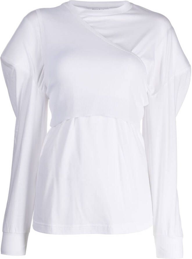 Enföld Asymmetrische blouse Wit