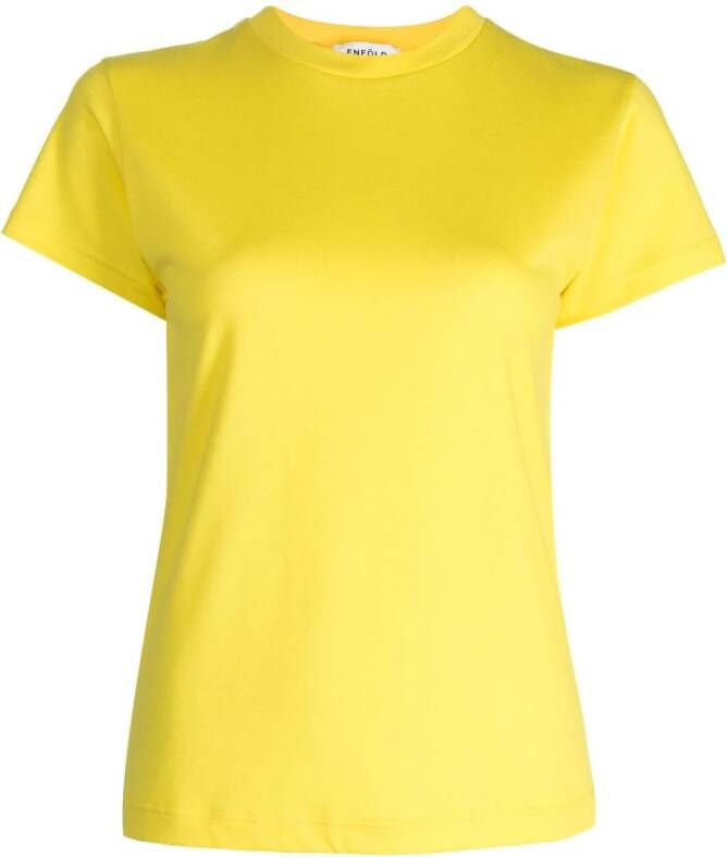 Enföld Katoenen T-shirt Geel