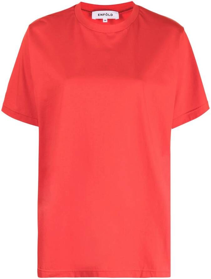 Enföld Katoenen T-shirt Rood