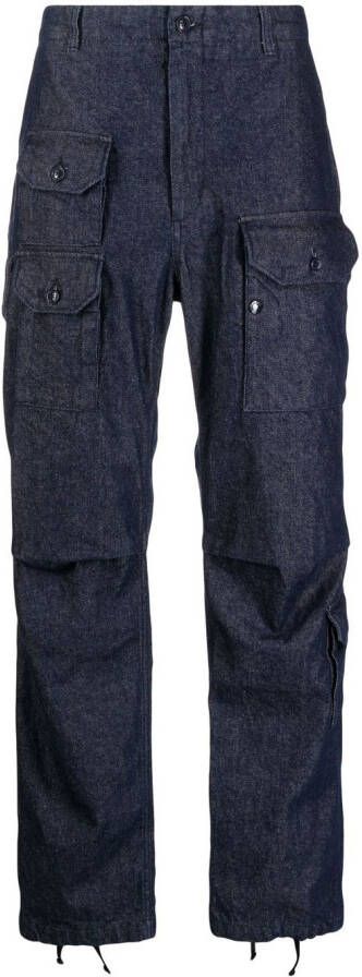 Engineered Garments Straight broek Blauw