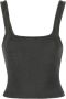 ENTIRE STUDIOS Cropped top Zwart - Thumbnail 1
