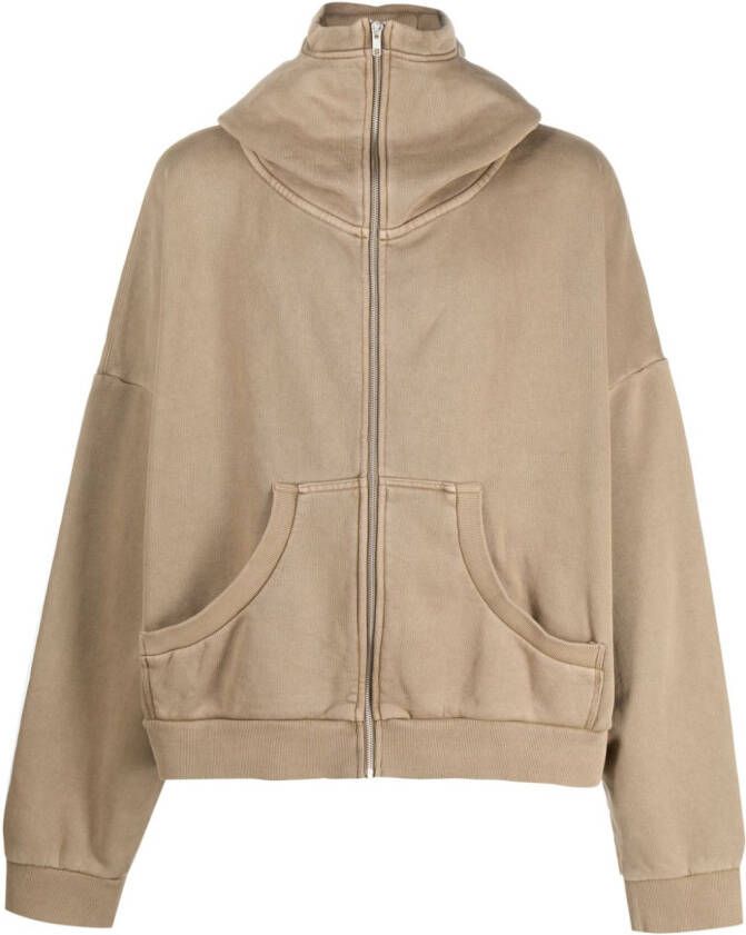 ENTIRE STUDIOS Hoodie met rits Beige