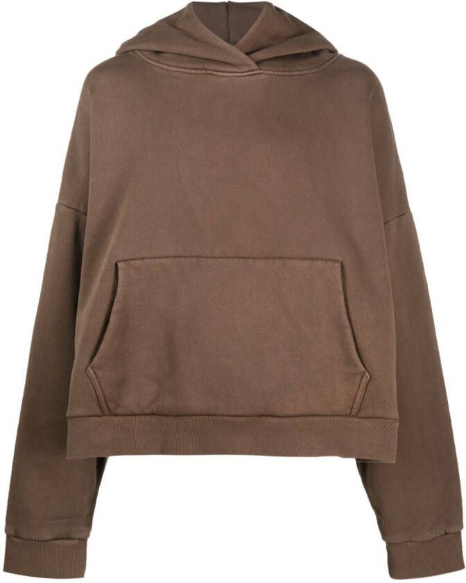ENTIRE STUDIOS Hoodie met verlaagde mouwen Bruin