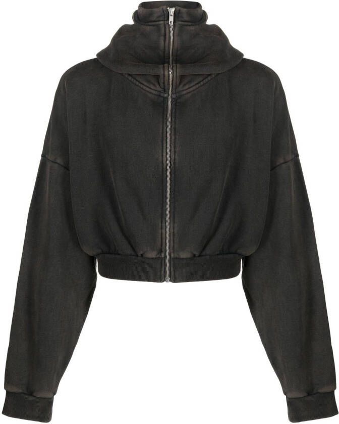 ENTIRE STUDIOS Cropped hoodie Zwart