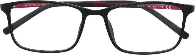 Epos bril met rechthoekig montuur Grijs