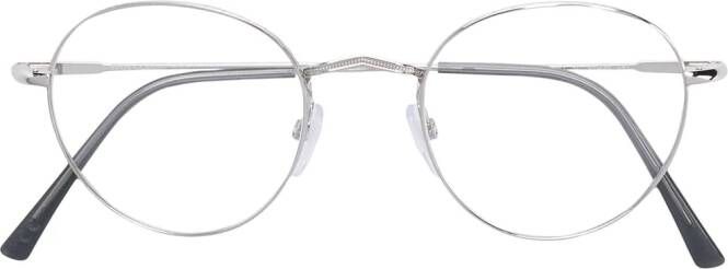 Epos Bril met rond montuur Zilver