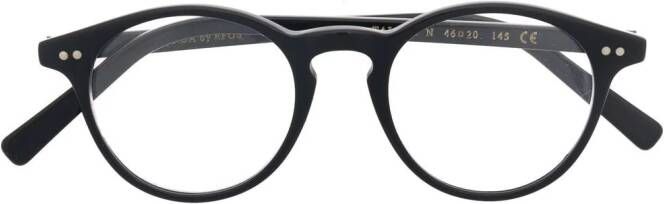 Epos Bril met rond montuur Zwart