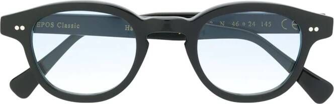 Epos Bril met rond montuur Zwart
