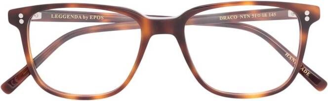Epos Bril met schildpadschild design Bruin