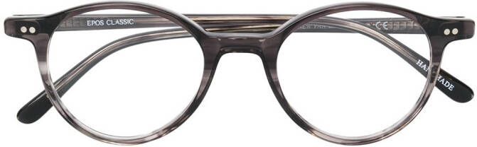 Epos Newpan bril met rond montuur Zwart