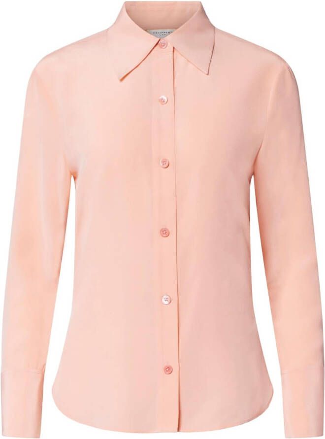 Equipment Zijden blouse Roze