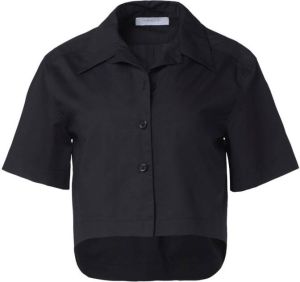 Equipment Cropped blouse Zwart