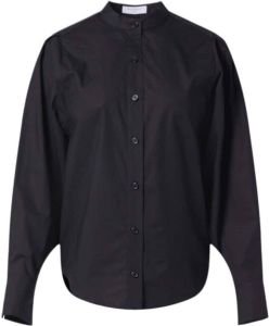Equipment Katoenen blouse Zwart