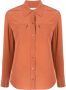 Equipment Zijden blouse Oranje - Thumbnail 1
