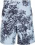Erdem Bermuda shorts met bloemenprint Blauw - Thumbnail 1