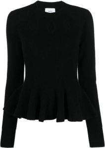 Erdem cut-out-detailing wool jumper Zwart