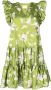 ERDEM Mini-jurk met bloemenprint Groen - Thumbnail 1