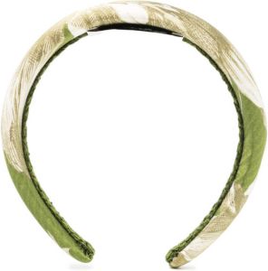 Erdem Haarband met bloemenprint Groen