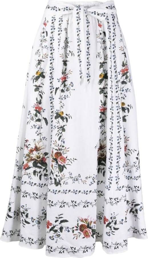 ERDEM Linnen rok Wit