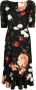 Erdem Midi-jurk met sweetheart hals Zwart - Thumbnail 1