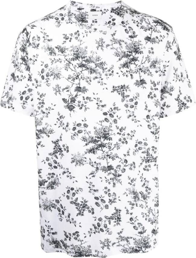 ERDEM T-shirt met bloemenprint Wit