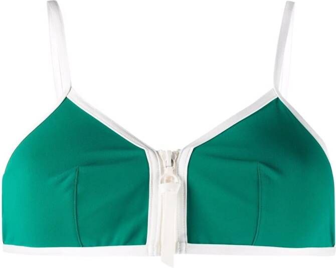 ERES Bikinitop met rits Groen